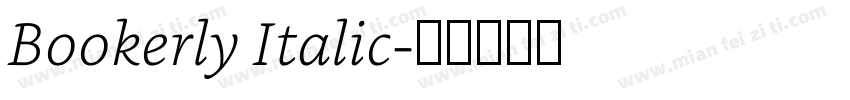 Bookerly Italic字体转换